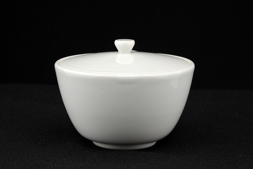Kyotói fehér porcelán teáskészlet